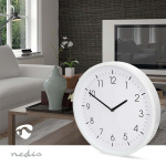 Nedis Veggur | Diameter: 360 mm | ABS | Stille bevegelse | Hvit