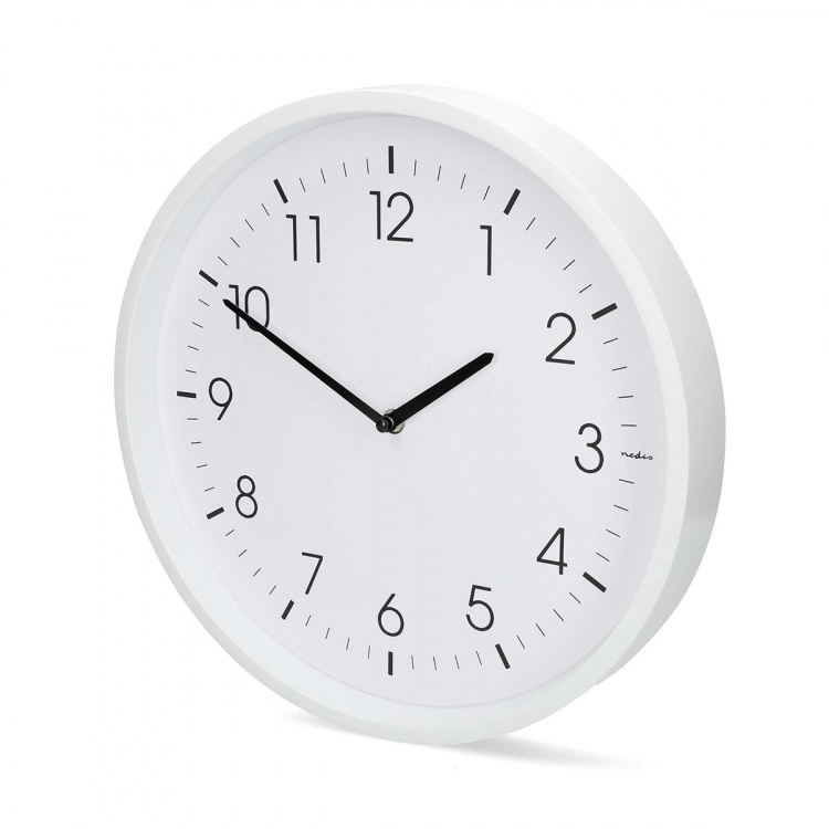 Nedis Veggur | Diameter: 360 mm | ABS | Stille bevegelse | Hvit