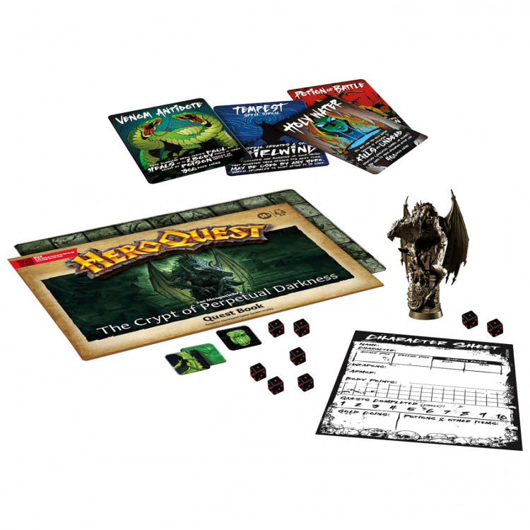 AVALON HILL Brettspill HeroQuest Crypt of Perpetual Darkness (Utvidelsespakke)