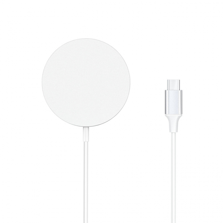 Gear Trådløs Lader Qi2 Rask Lading 15W Sølv/Aluminium