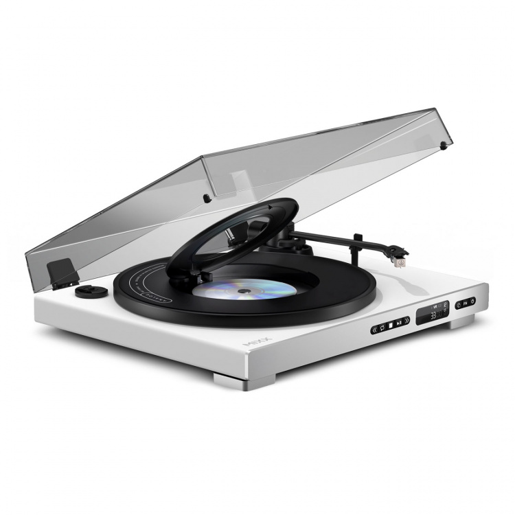 MIXX Vinyl og CD Spiller Analog Plus 2-in-1 Hvit