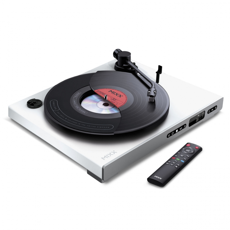 MIXX Vinyl og CD Spiller Analog Plus 2-in-1 Hvit