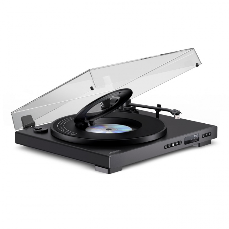 MIXX Vinyl og CD Spiller Analog Plus 2-in-1 Svart