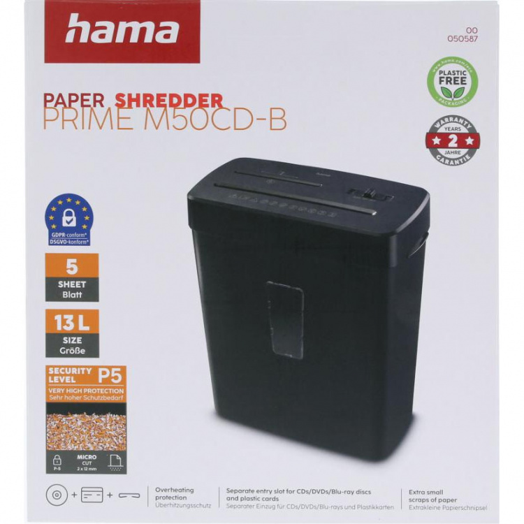 Hama Papirkutter Prime M50CD-B Svart