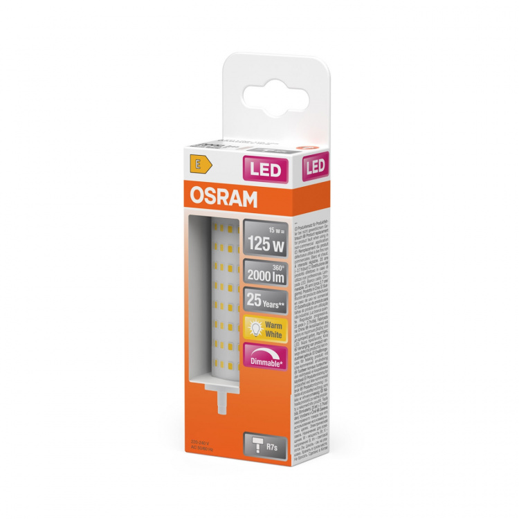 Osram Lyspære LED Line Dim 15W 827 Clear R7S