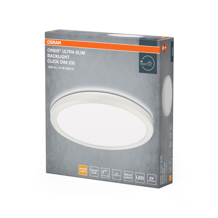 Osram Lyspære Orbis Ultra Slim Click Dim 235mm 15W White