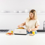 Taurus Brødrister Lang Slot Vintage Cream