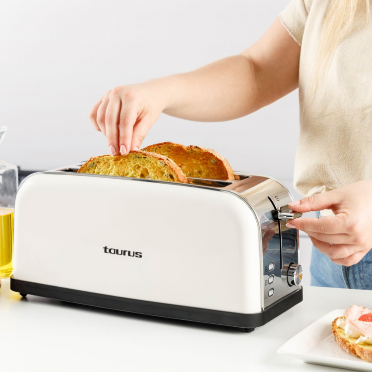 Taurus Brødrister Lang Slot Vintage Cream