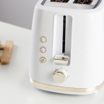 Taurus Brødrister Fusion Crunch Lang Slot Hvit