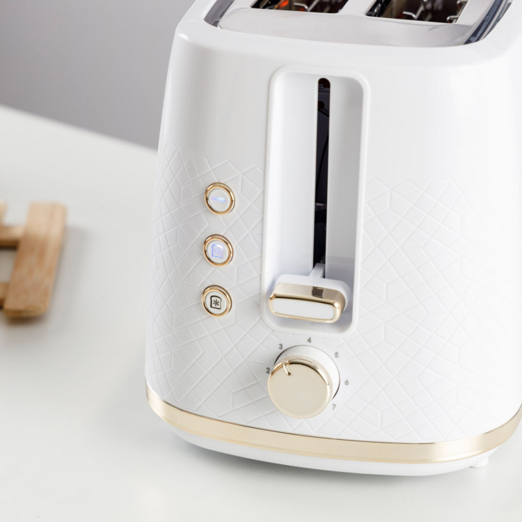 Taurus Brødrister Fusion Crunch Lang Slot Hvit