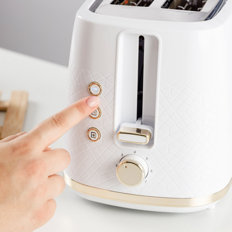 Taurus Brødrister Fusion Crunch Lang Slot Hvit