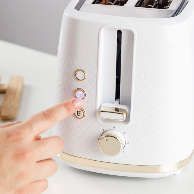 Taurus Brødrister Fusion Crunch Lang Slot Hvit