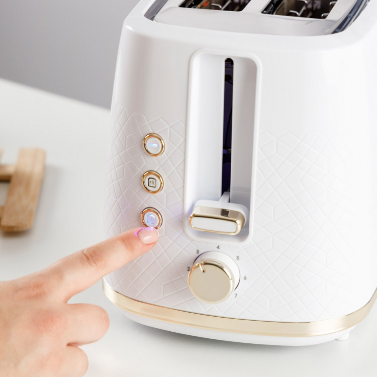 Taurus Brødrister Fusion Crunch Lang Slot Hvit