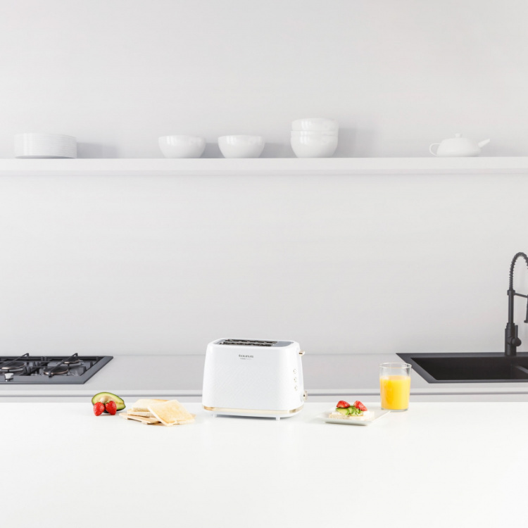 Taurus Brødrister Fusion Crunch Lang Slot Hvit