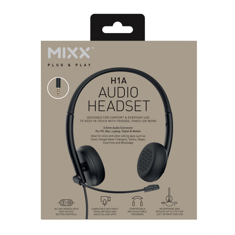 MIXX Stereo Hodesett H1a Kablet 3.5mm