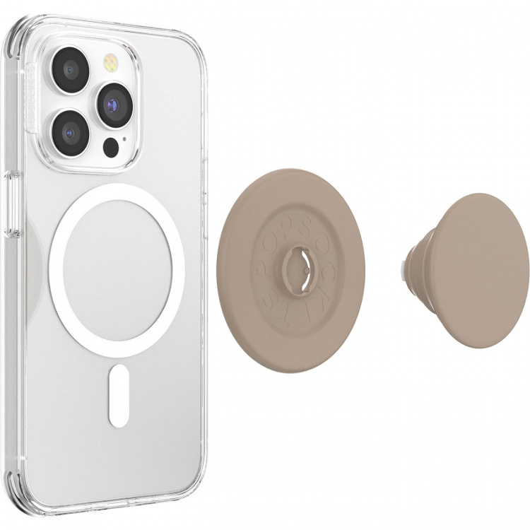 PopSockets PopGrip för MagSafe Soft Touch Latte