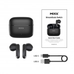 MIXX Hodetelefon Switch A7 In-Ear Tws Svart