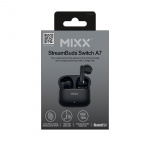 MIXX Hodetelefon Switch A7 In-Ear Tws Svart