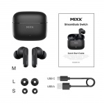 MIXX Hodetelefon Switch S7 In-Ear Tws Svart