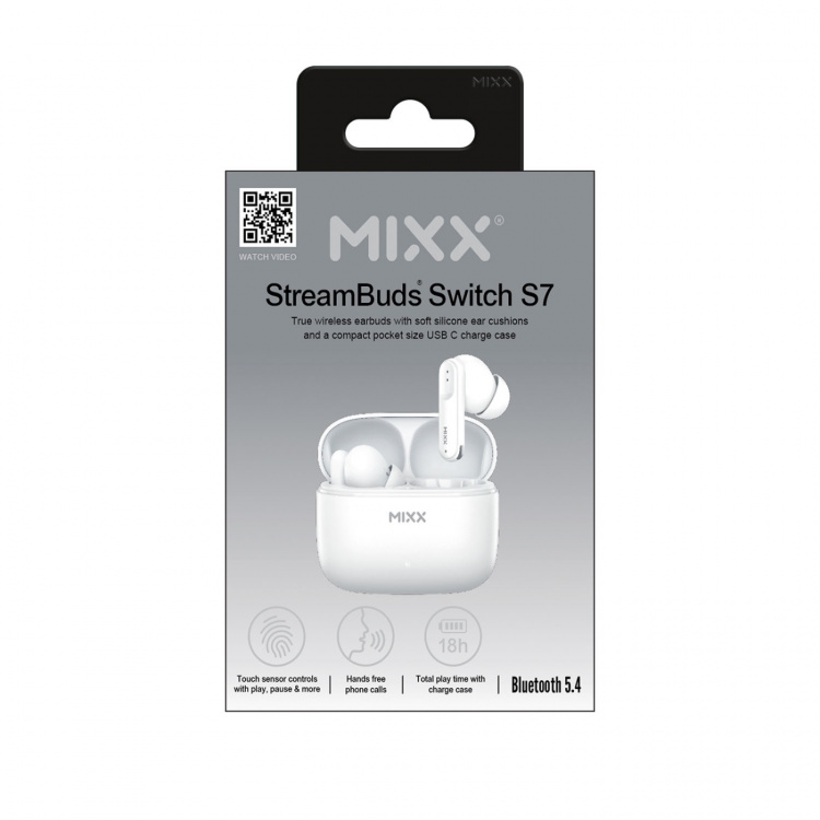 MIXX Hodetelefon Switch S7 In-Ear Tws Hvit