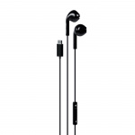 Happy Plugs Hodetelefon In-Ear USB-C Kablet Svart