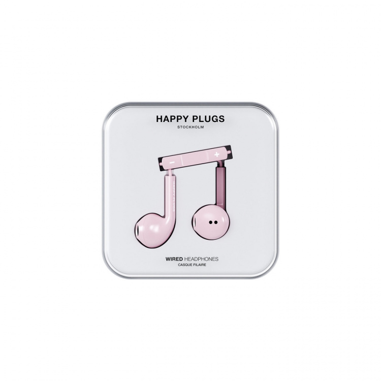 Happy Plugs Hodetelefon In-Ear USB-C Kablet Rosa