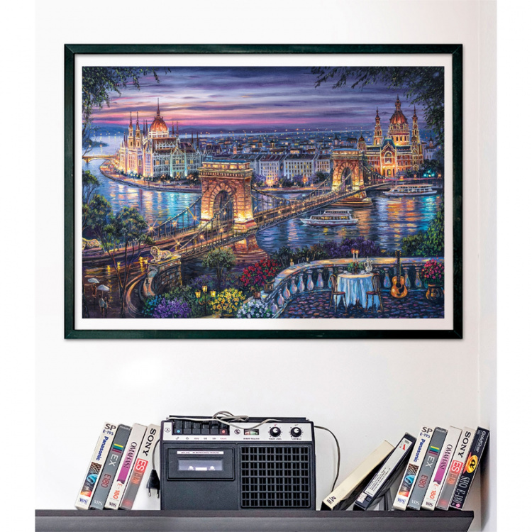 Clementoni Puslespill 1000 Pcs CB Lights of the Danube