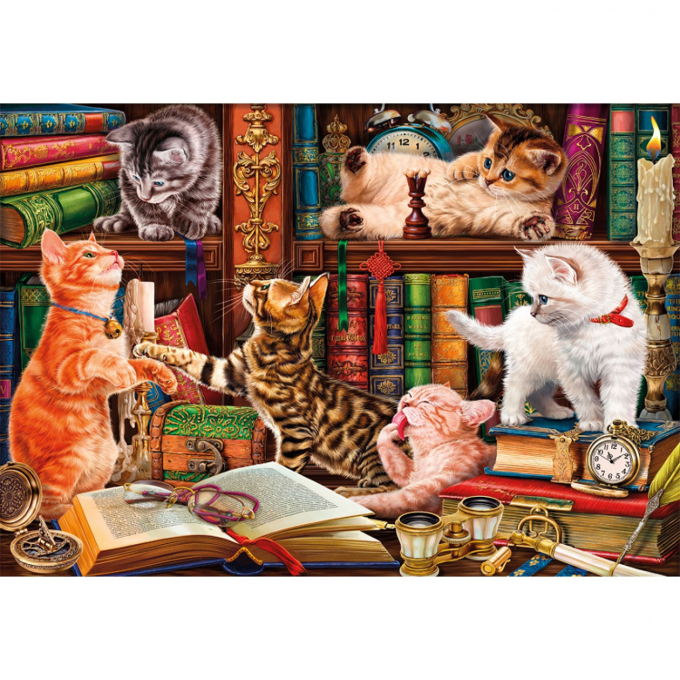 Clementoni Puslespill 1000 Pcs CB Curious Whiskers