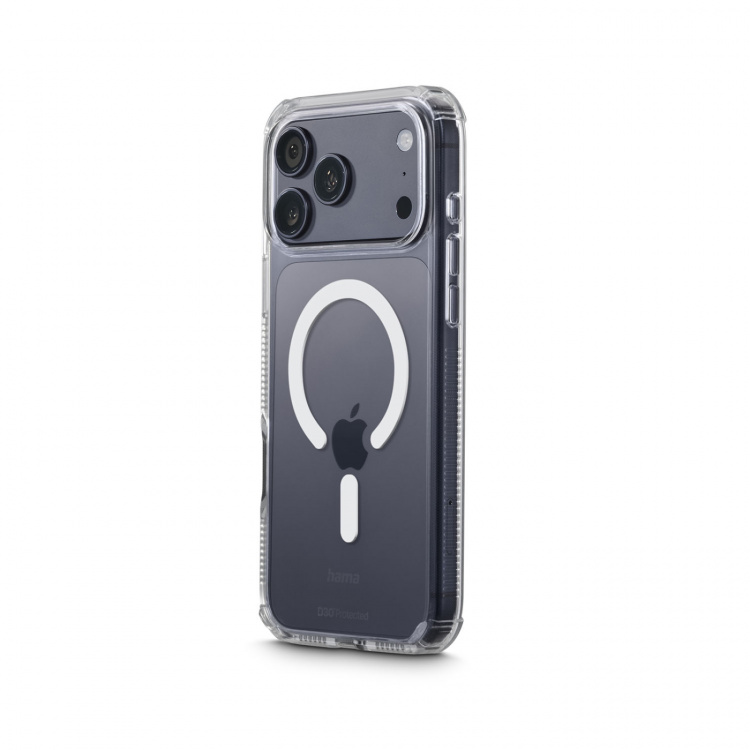 Hama Mobildeksel Extreme Protect iPhone 17 Pro Max MagCase Transparent