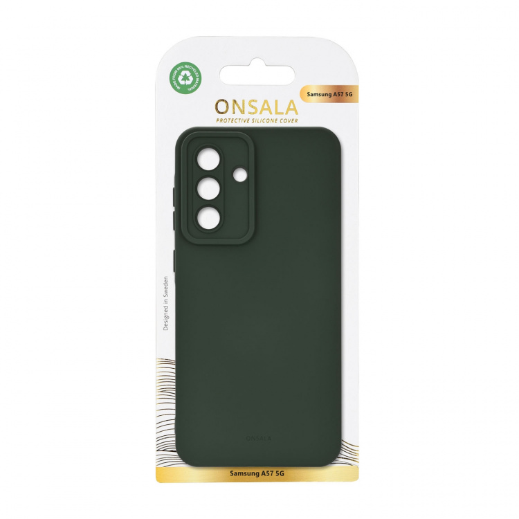 Onsala Mobildeksel med Silikonsfølelse Olive Green - Samsung Galaxy A57 5G
