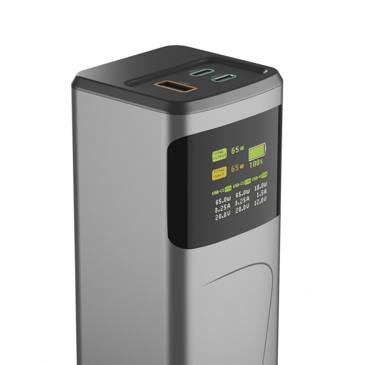 Hama Powerbank 20000mah 2xUSB-C 1xUSB-A 65W Rask Lading