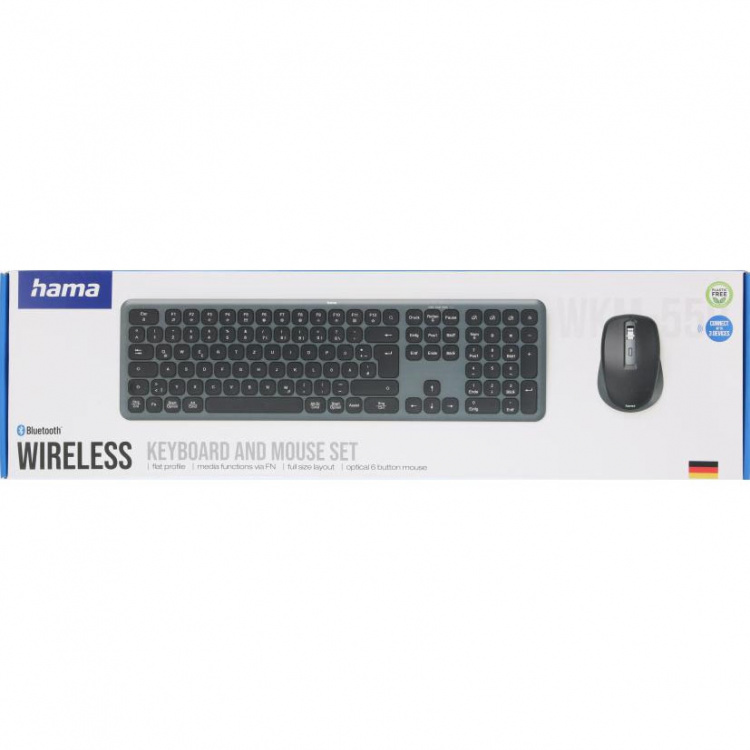 Hama Tastatur/Mus Sett WKM-550 Trådløs Svart