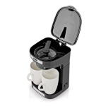 Butler Kompakt kaffetrakter | 2 porselenskopper | 0,25 l | 450 W | Automatisk avstengning | Svart