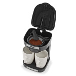 Butler Kompakt kaffetrakter | 2 porselenskopper | 0,25 l | 450 W | Automatisk avstengning | Svart