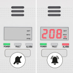 Alecto Karbonmonoksidalarm med display og 10 års batteri- og sensortid