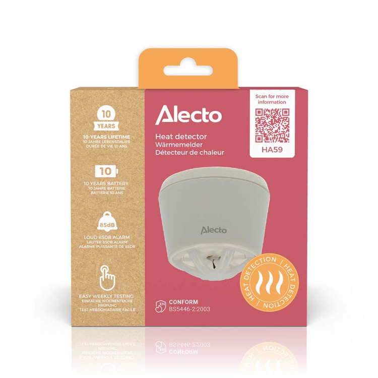 Alecto Varmedetektor 10 år Hvit