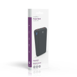 Nedis Power Bank | 10000 mAh | 1.5 / 1.67 / 2.0 / 2.22 / 3.0 A | Antall utganger: 3 | Utgangstilkobling: 1x USB-C™ / 2x USB-A | Inngangstilkobling: 1x USB-C™ | PD3.0 20W | Lithium-Polymer | Display