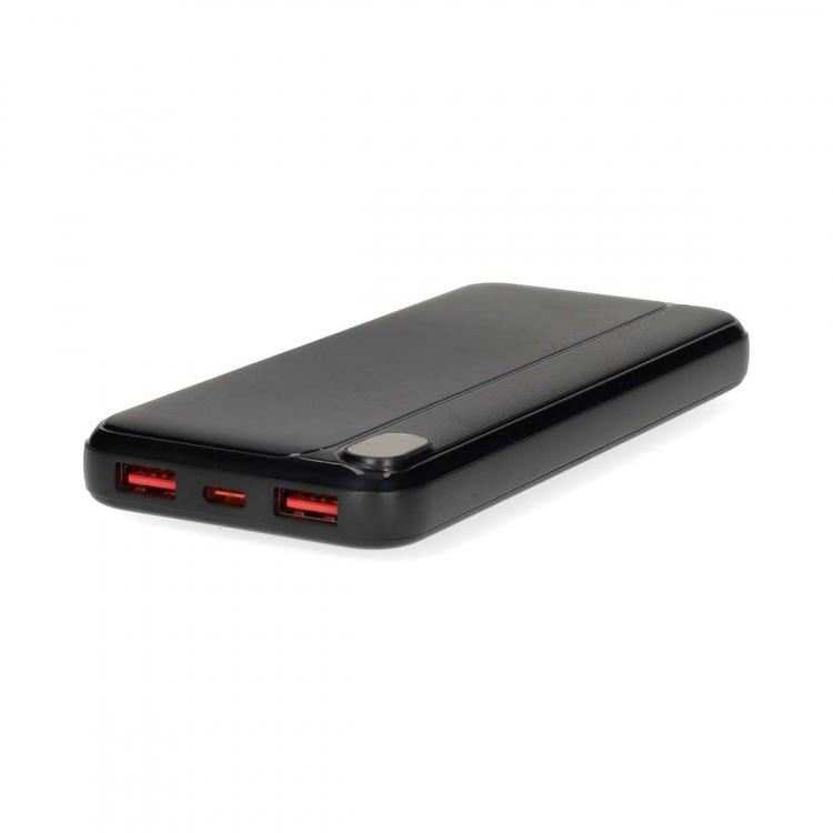 Nedis Power Bank | 10000 mAh | 1.5 / 1.67 / 2.0 / 2.22 / 3.0 A | Antall utganger: 3 | Utgangstilkobling: 1x USB-C™ / 2x USB-A | Inngangstilkobling: 1x USB-C™ | PD3.0 20W | Lithium-Polymer | Display