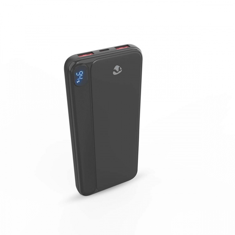 Nedis Power Bank | 10000 mAh | 1.5 / 1.67 / 2.0 / 2.22 / 3.0 A | Antall utganger: 3 | Utgangstilkobling: 1x USB-C™ / 2x USB-A | Inngangstilkobling: 1x USB-C™ | PD3.0 20W | Lithium-Polymer | Display