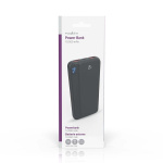 Nedis Power Bank | 10000 mAh | 1.5 / 1.67 / 2.0 / 2.22 / 3.0 A | Antall utganger: 3 | Utgangstilkobling: 1x USB-C™ / 2x USB-A | Inngangstilkobling: 1x USB-C™ | PD3.0 20W | Lithium-Polymer | Display