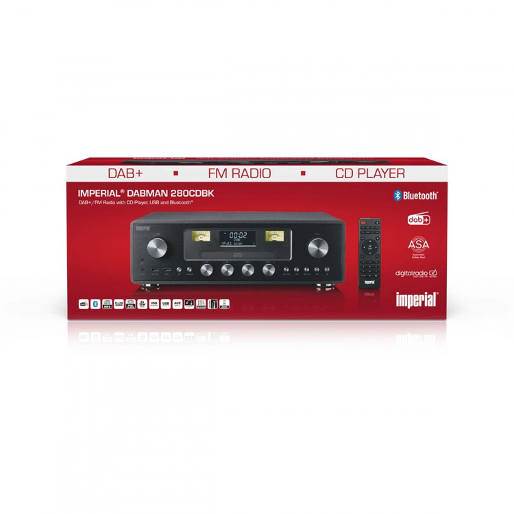 imperial DAB+/FM Radio with CD Player, USB, Bluetooth and ASA function