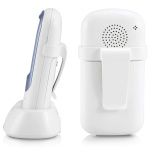 Alecto Lang rekkevidde utendørs babycall hvit/antrasitt