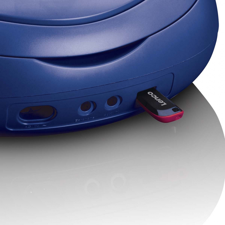 Lenco Bærbar DAB+/FM-radio med CD- og USB-spiller Blå