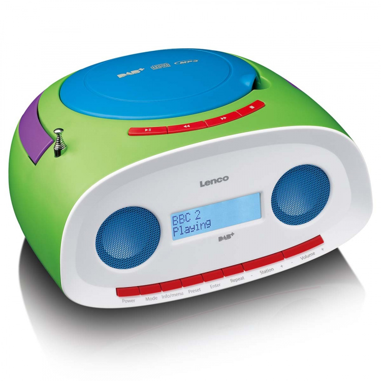 Lenco Bærbar DAB+/FM-radio med CD- og USB-spiller