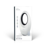 Nedis Bladløs vifte | Nettstrøm drevet | 50 W | Svingning | Fjernkontroll | Avstengingstimer: 7.5 h | 3 Hastighetsinnstillinger | Hvit