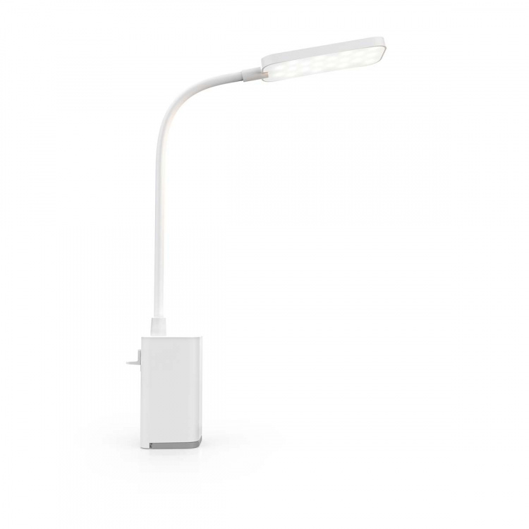 Nedis LED bordlampe | Dimbar | 1 Lysmodus | 90 lm | Oppladningsbar | Touch Function | Hvit