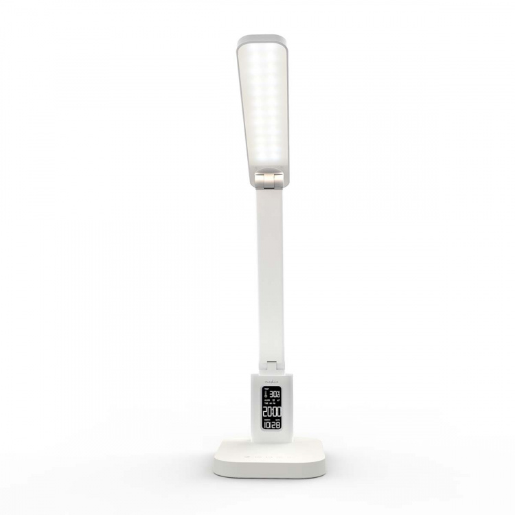 Nedis LED bordlampe | Dimbar | 3 Lysmodi | 220 lm | Oppladningsbar | Dimmer - På produkt | Hvit