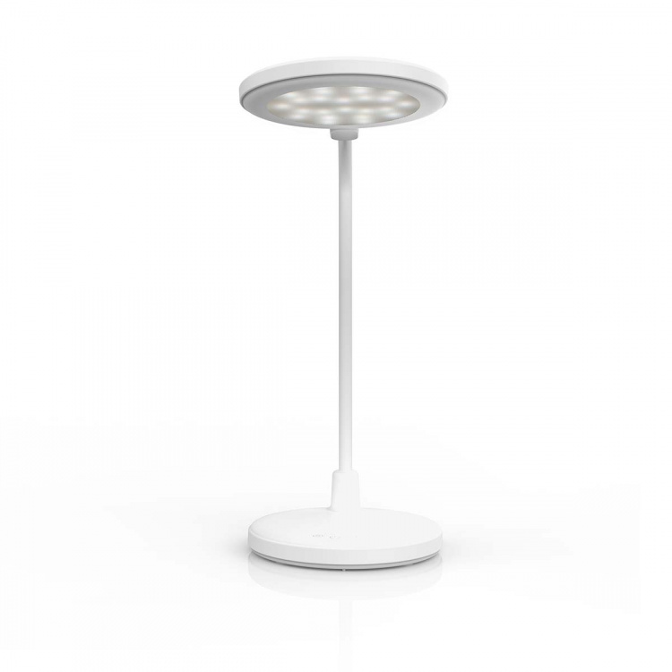 Nedis LED bordlampe | Dimbar | Integrert speil | 3 Lysmodi | 100 lm | Oppladningsbar | Touch Function | Hvit