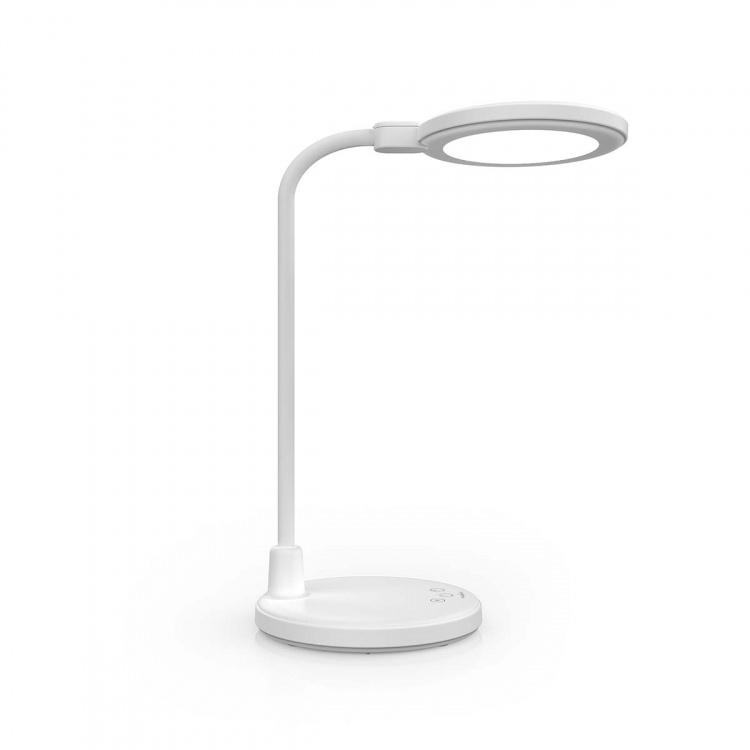 Nedis LED bordlampe | Dimbar | Integrert speil | 3 Lysmodi | 100 lm | Oppladningsbar | Touch Function | Hvit