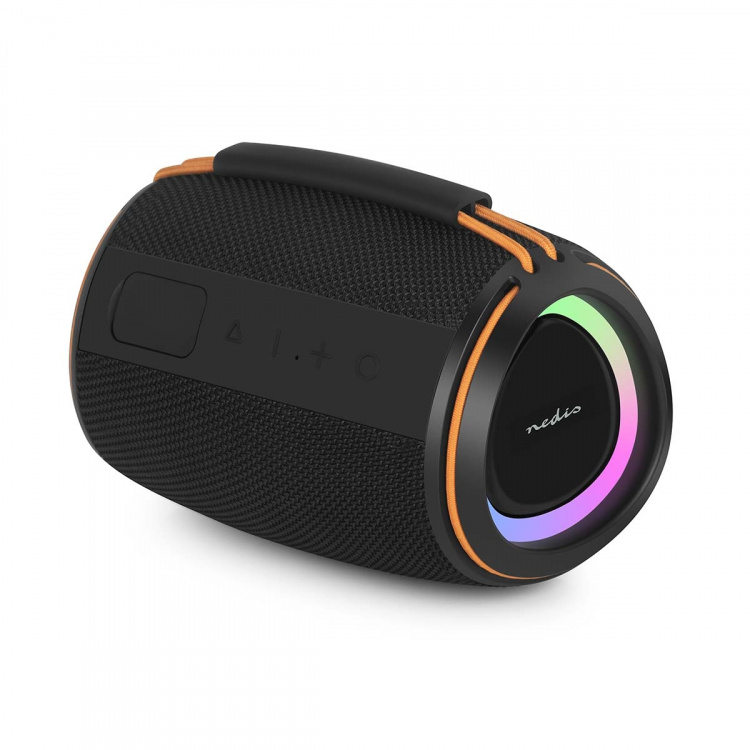 Nedis Bluetooth® Speaker | 360 min | Håndholdt design | 40 W | Mono | Hjem / Portable / Utendørs | Linkable | Oransje / Sort